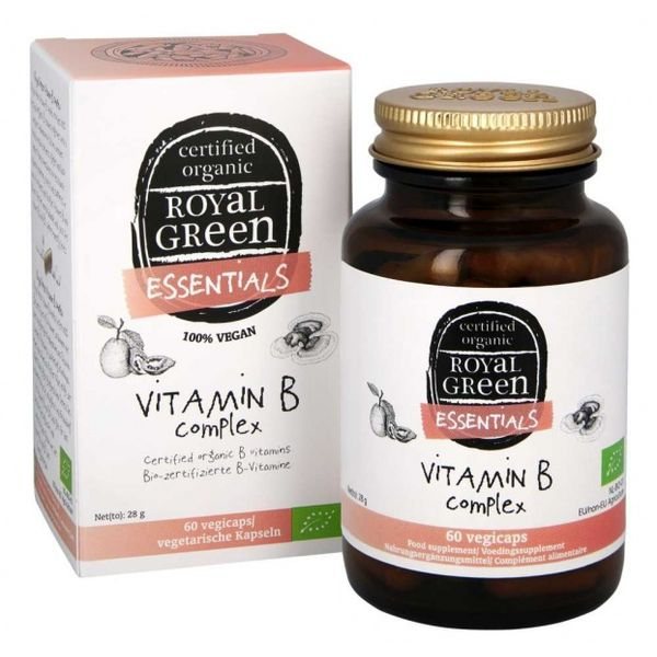 ROYAL GREEN maisto papildas VITAMINŲ B KOMPLEKSAS, 60 kaps.