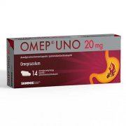 Rūgštingumą mažinančios kapsulės OMEP UNO 20 mg, 14 vnt