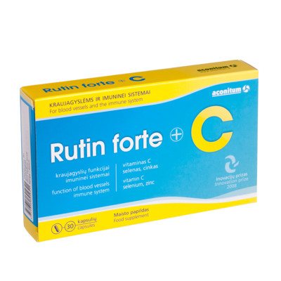 RUTIN FORTE, 30 kapsulių