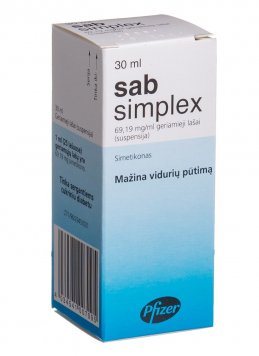 SAB SIMPLEX 69,19 mg/ml geriamoji suspensija, 30 ml