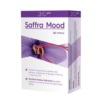 SAFFRA MOOD, 30 kapsulių