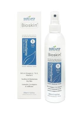 SALCURA, DERMASPRAY, purškiama priemonė sudirgusiai kūno odai, 250 ml