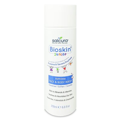 SALCURA veido ir kūno prausiklis vaikams BIOSKIN JUNIOR, 200 ml