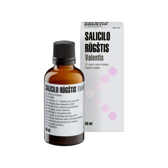 Salicilo rūgštis 1%, 10mg/ml, odos tirpalas, N1, 40 ml
