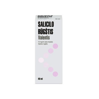 SALICILO RŪGŠTIS BP, 10 mg/ml, odos tirpalas, 40 ml