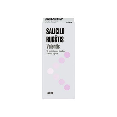 SALICILO RŪGŠTIS BP, 10 mg/ml, odos tirpalas, 80 ml