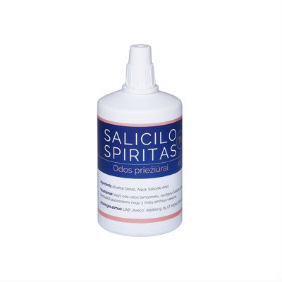 SALICILO SPIRITAS 1%, spiritinis odos tirpalas, 100 ml