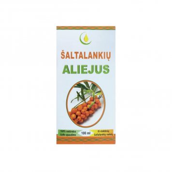 ŠALTALANKIŲ aliejus 100% (180 mg karotin.)šalto spaudimo skystis, 100 ml