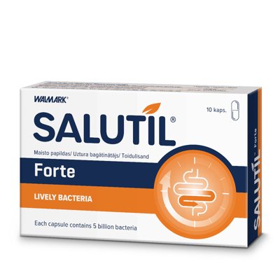 SALUTIL FORTE, 10 kietųjų kapsulių