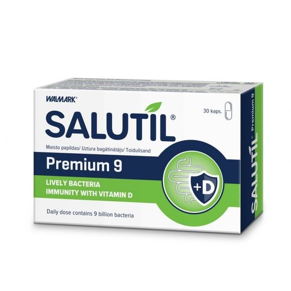 SALUTIL maisto papildas PREMIUM 9, 30 kaps.