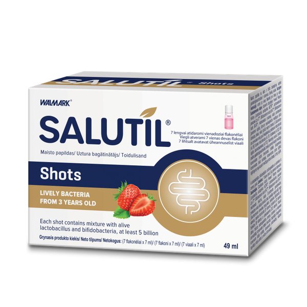 SALUTIL maisto papildas SHOTS, 7 ml, 7 vnt