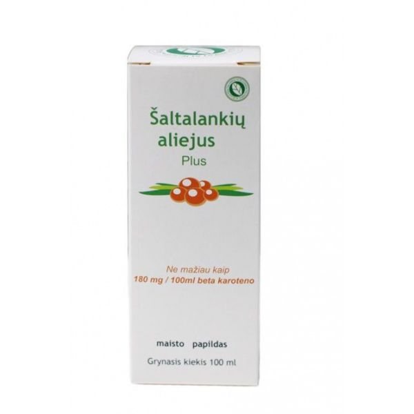 SALVENA maisto papildas ŠALTALANKIŲ ALIEJUS PLUS, 100 ml