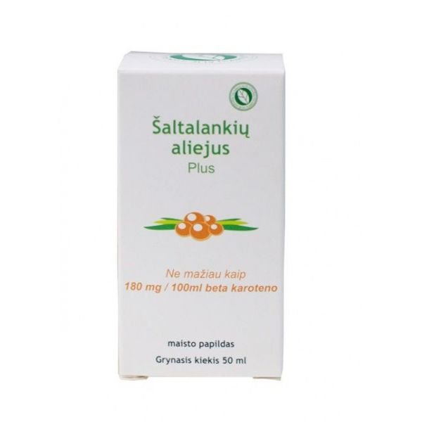 SALVENA maisto papildas ŠALTALANKIŲ ALIEJUS PLUS, 50 ml
