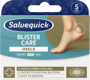 SALVEQUICK Blister Care Heel pūslių pleistrai N5