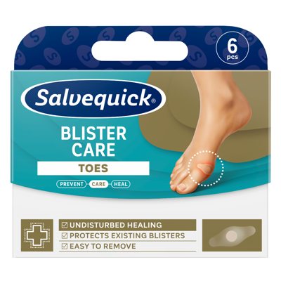 SALVEQUICK, Blister Care Toes, pleistrai, 6 vnt