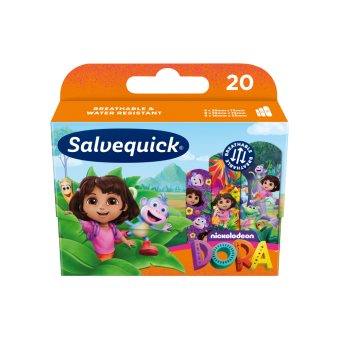 SALVEQUICK, DORA, pleistrų rinkinys vaikams, N20, 20 vnt