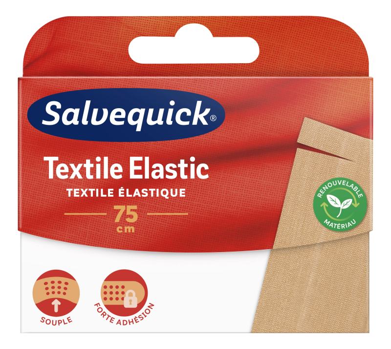 SALVEQUICK karpomi pleistrai Textile Elastic, 75cm, 75 cm