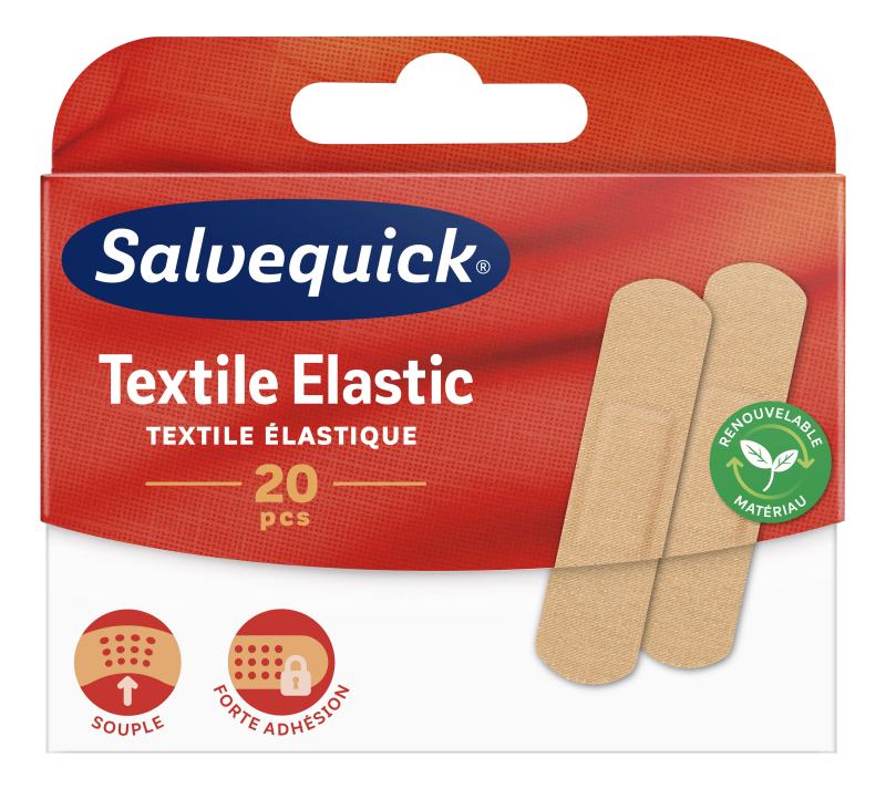 SALVEQUICK pleistrų rinkinys Textile Elastic N20