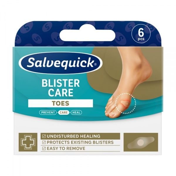 SALVEQUICK pūslių pleistrai pirštams BLISTER CARE TOES, 6 vnt