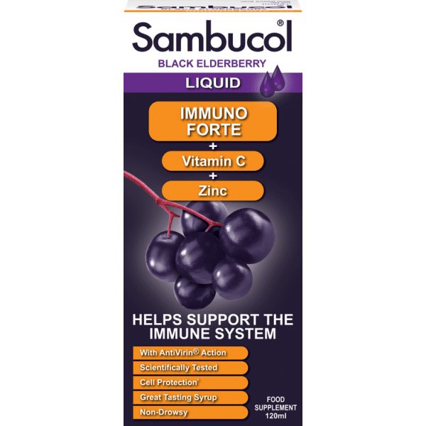 SAMBUCOL maisto papildas IMMUNO FORTE, 120 ml
