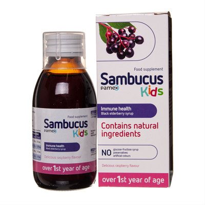 SAMBUCUS KIDS, sirupas, 120 ml