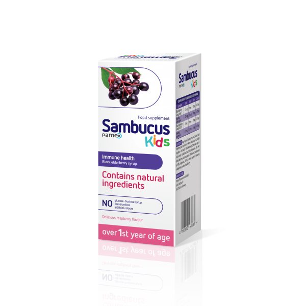 SAMBUCUS maisto papildas imunitetui KIDS, 120 ml