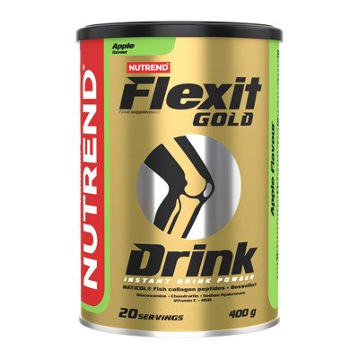 Sąnarių priežiūrai Nutrend Flexit Gold Drink Obuolių skonio, 400 g