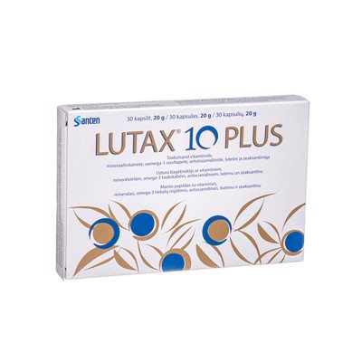SANTEN LUTAX 10 PLUS, 30 kapsulių