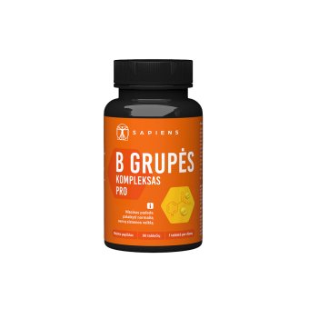 SAPIENS B grupės kompleksas PRO, 90 tablečių