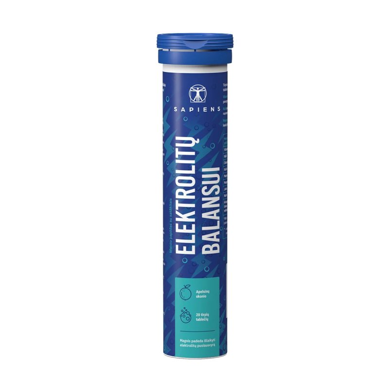 SAPIENS Elektrolitų balansui tirpios tab. N20