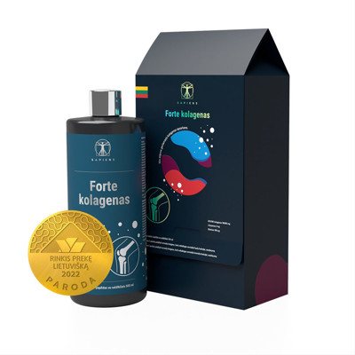 SAPIENS, forte kolagenas (sąnariams su vit. D), 500 ml