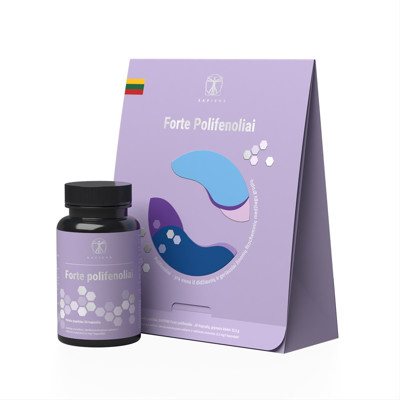 SAPIENS, Forte Polifenoliai, 30 kapsulių
