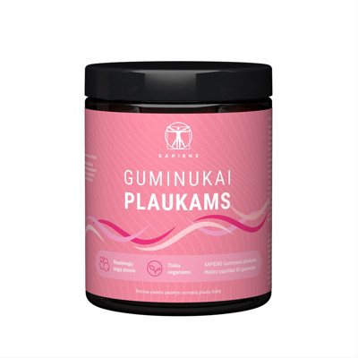 SAPIENS, guminukai plaukams, 60 guminukų