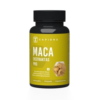 SAPIENS Maca ekstraktas PRO, 90 kapsulių