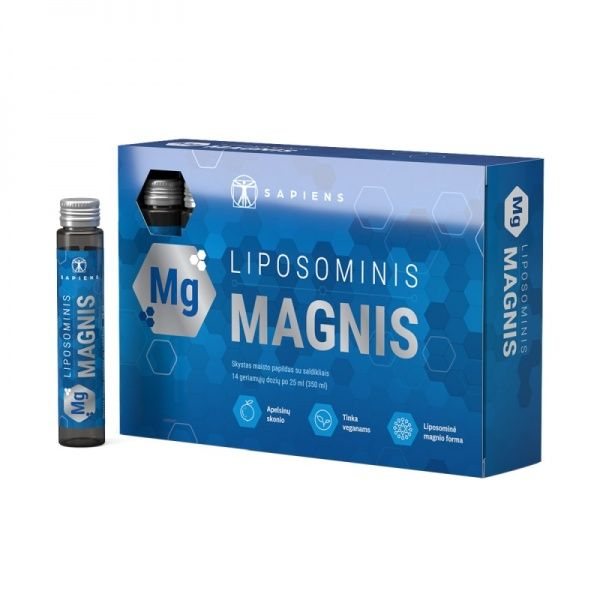 SAPIENS maisto papildas LIPOSOMINIS MAGNIS, x 25 ml, 14 vnt