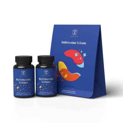 SAPIENS multivitaminai vaikams, kramtomos tabletės N60