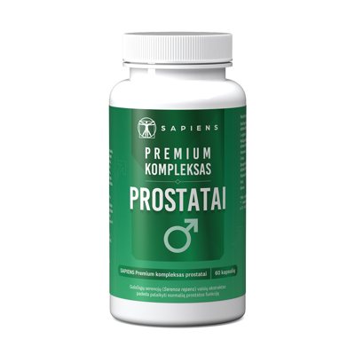 SAPIENS PREMIUM KOMPLEKSAS PROSTATAI, 60 kapsulių