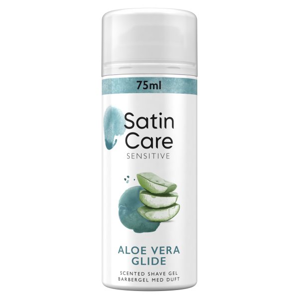 SATIN CARE Sensitive Aloe Vera skutimosi gelis, 75 ml