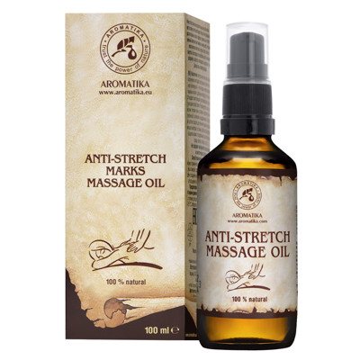 Saugantis, atstatomasis nuo strijų masažinis kūno aliejus (su purkštuvu) ., 100 ml