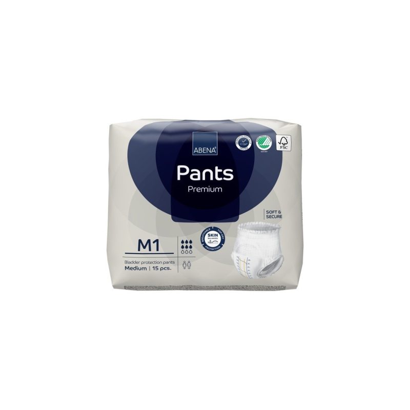 Sauskelnės ABENA Pants M1 Premium N15, 1400 ml