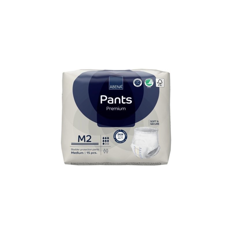 Sauskelnės ABENA Pants M2 Premium N15, 1900 ml