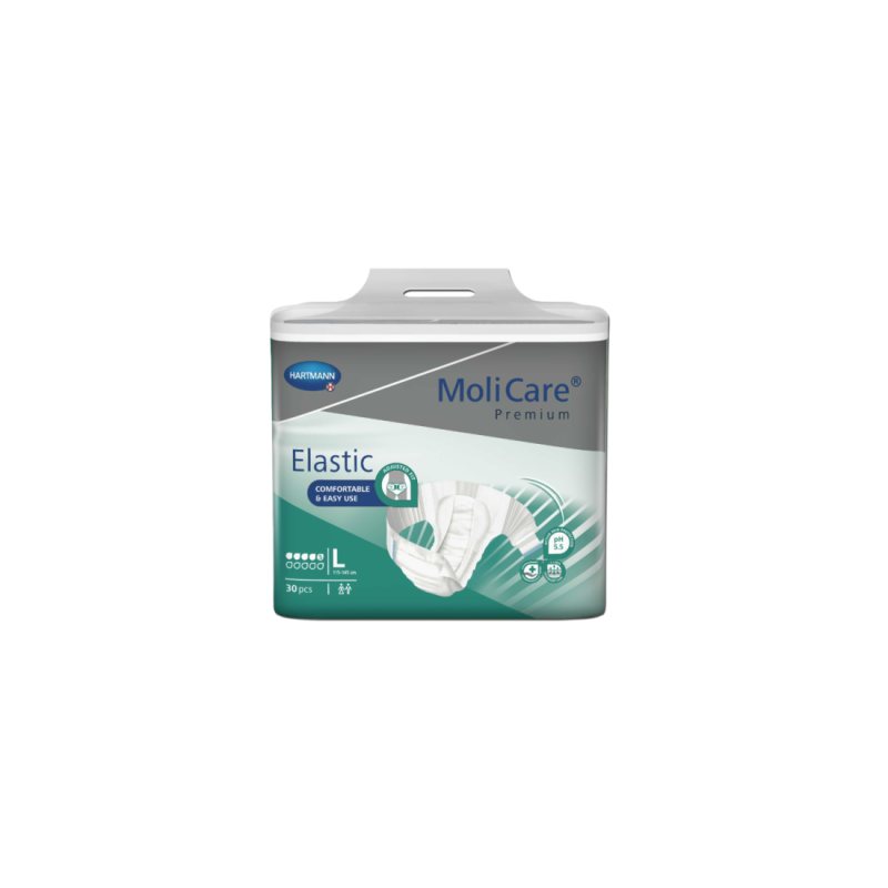 Sauskelnės MOLICARE Premium Elastic 5 lašai L N30