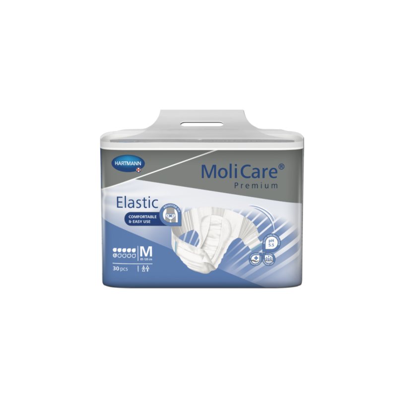 Sauskelnės MOLICARE Premium Elastic 6 lašai M N30