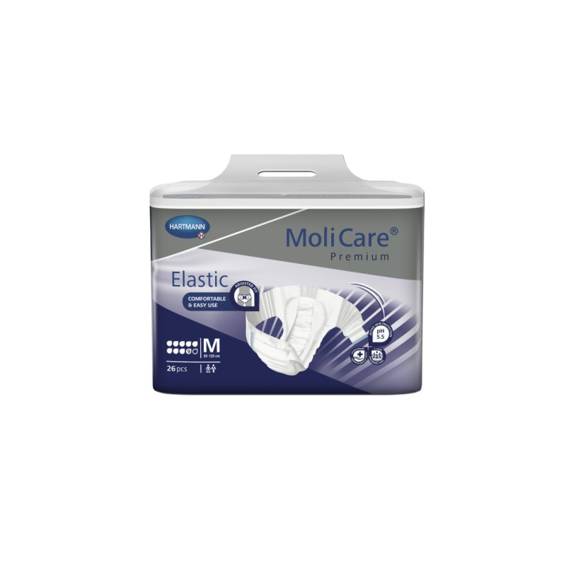 Sauskelnės MOLICARE Premium Elastic 9 lašai M N26
