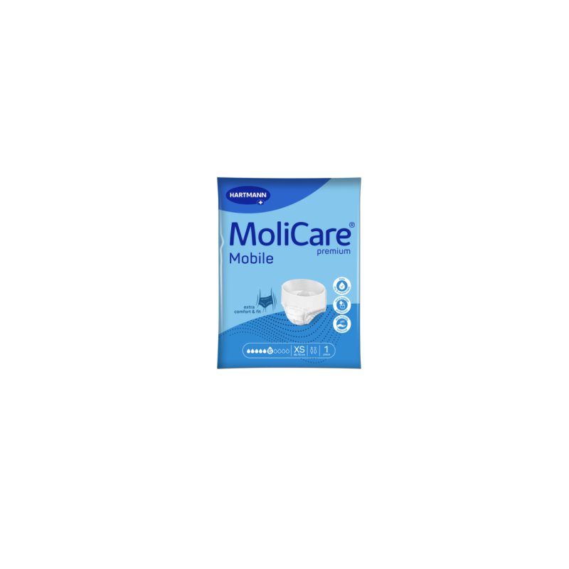 Sauskelnės MOLICARE Premium Mobile 6 lašai XS N14