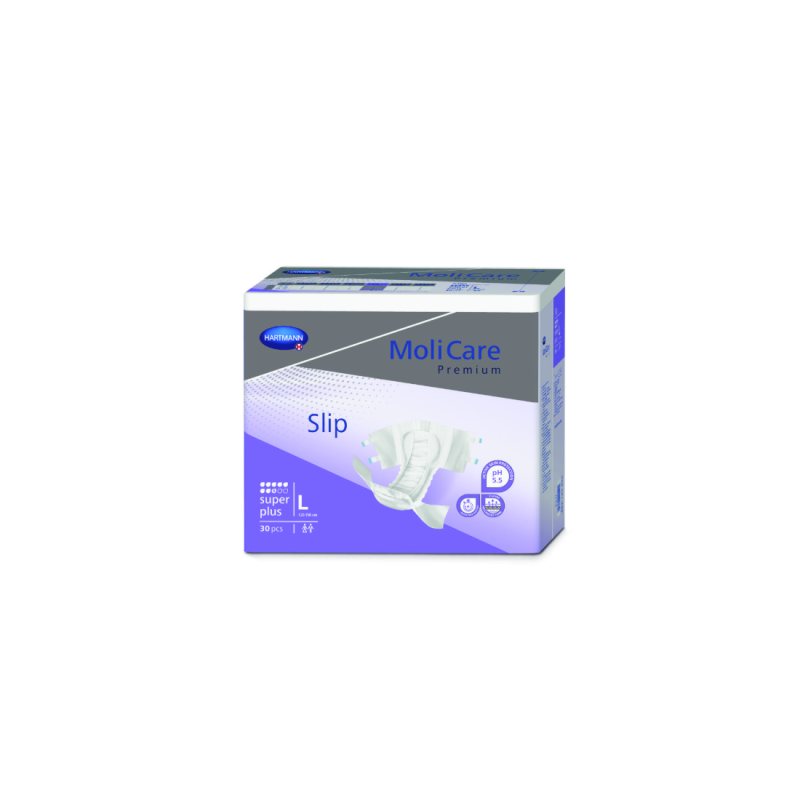 Sauskelnės MOLICARE Slip Super Plus 8 lašai (L) N30