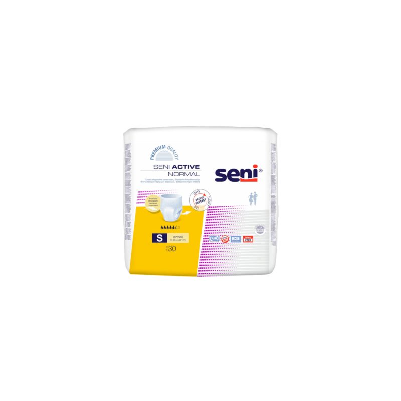 Sauskelnės SENI ACTIVE NORMAL Premium (S) N30