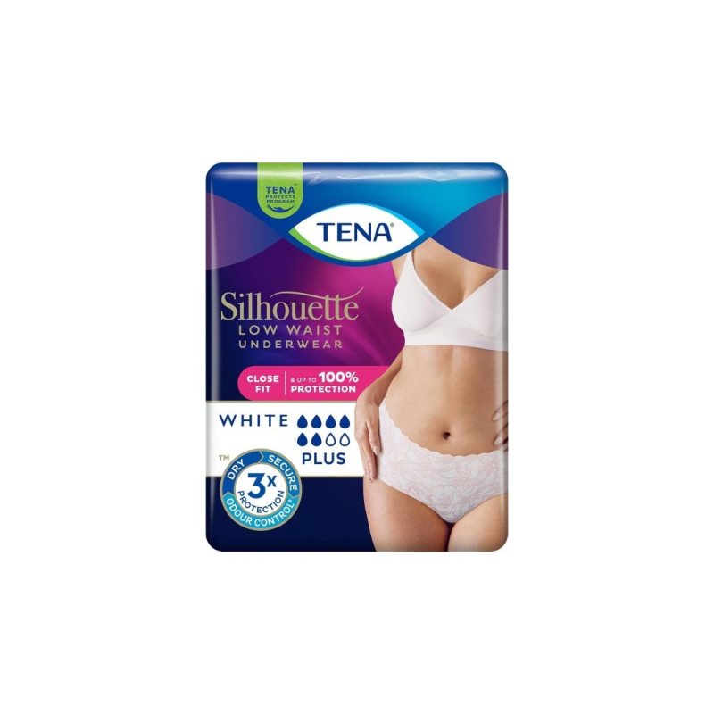 Sauskelnės TENA Silhouette Pants Plus White (L) 6lašai N10