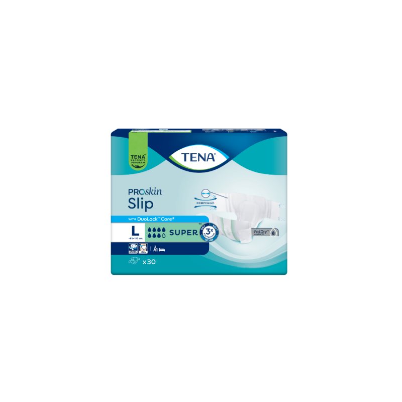 Sauskelnės TENA Slip Super (L) N30