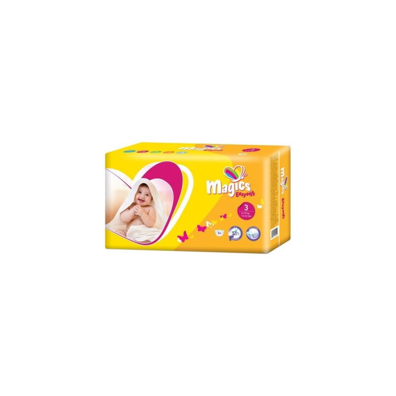 Sauskelnės vaik. MAGICS Easysoft Midi (6-) N54, 10 kg